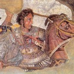 The Alexander Mosaic in the Naples National Archaeological Museum portrays a dashing image of Alexander the Great fighting the Persian king Darius III The Alexander Mosaic in the Naples National Archaeological Museum portrays a dashing image of Alexander the Great fighting the Persian king Darius III